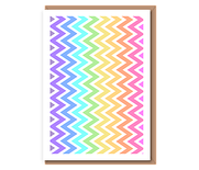 Geometric 121– rainbow chevron