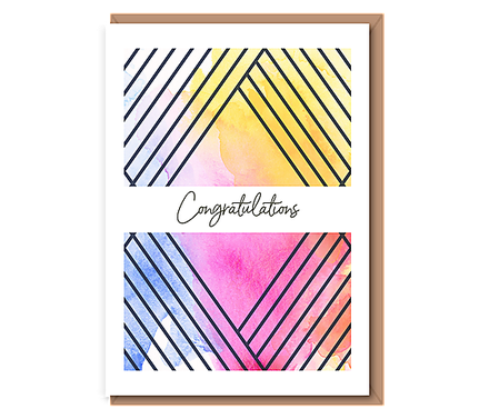 Congratulations (diamond stripes)