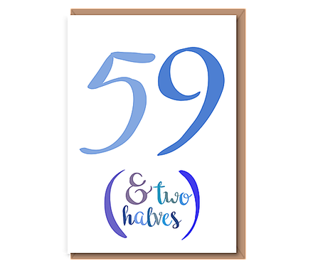 59 (& Two halves) – blue – 60th
