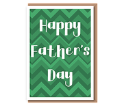 Happy Father's Day (green chevron)