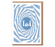 Tad – blue spiral